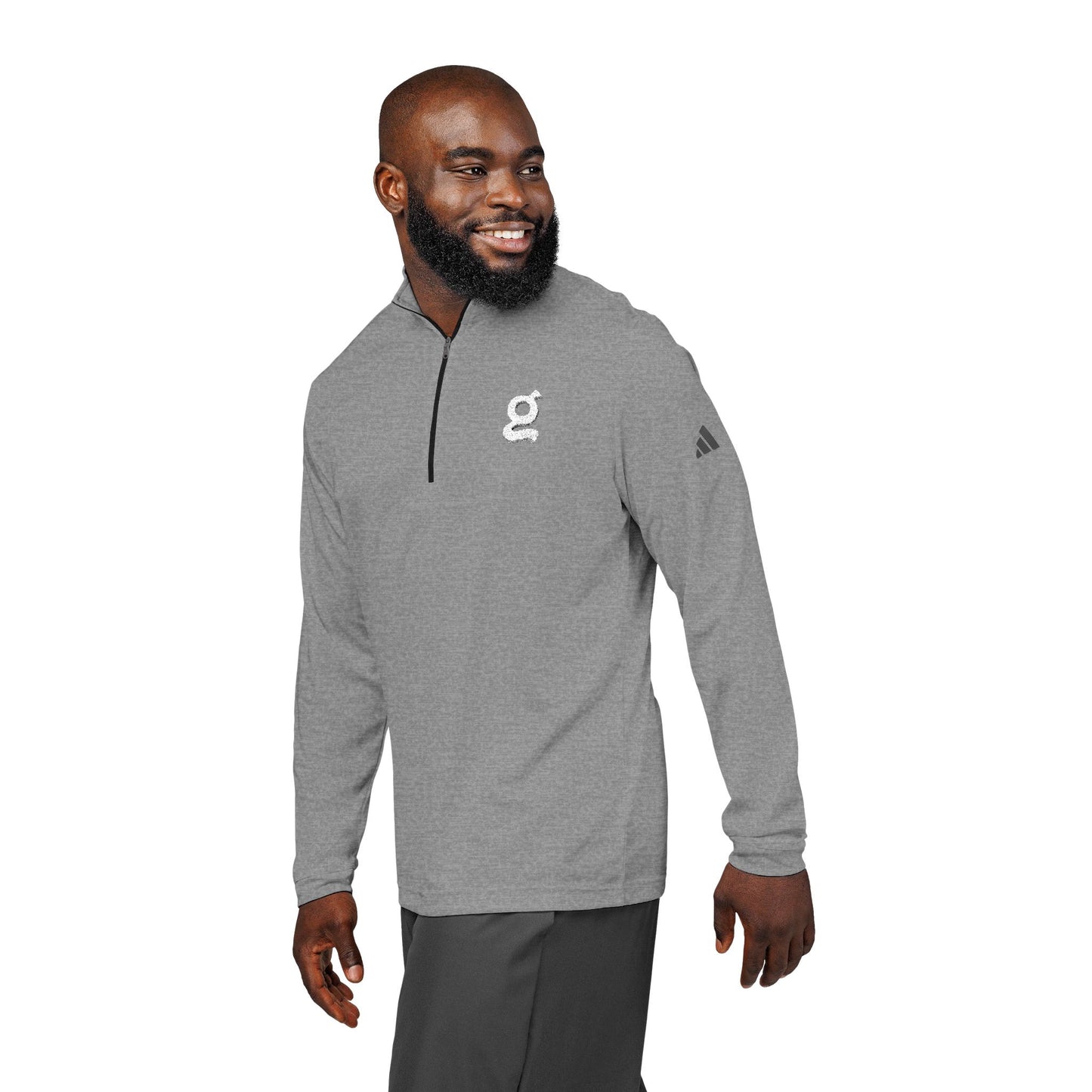Adidas® Quarter-Zip Pullover with Embroidered "G" Logo