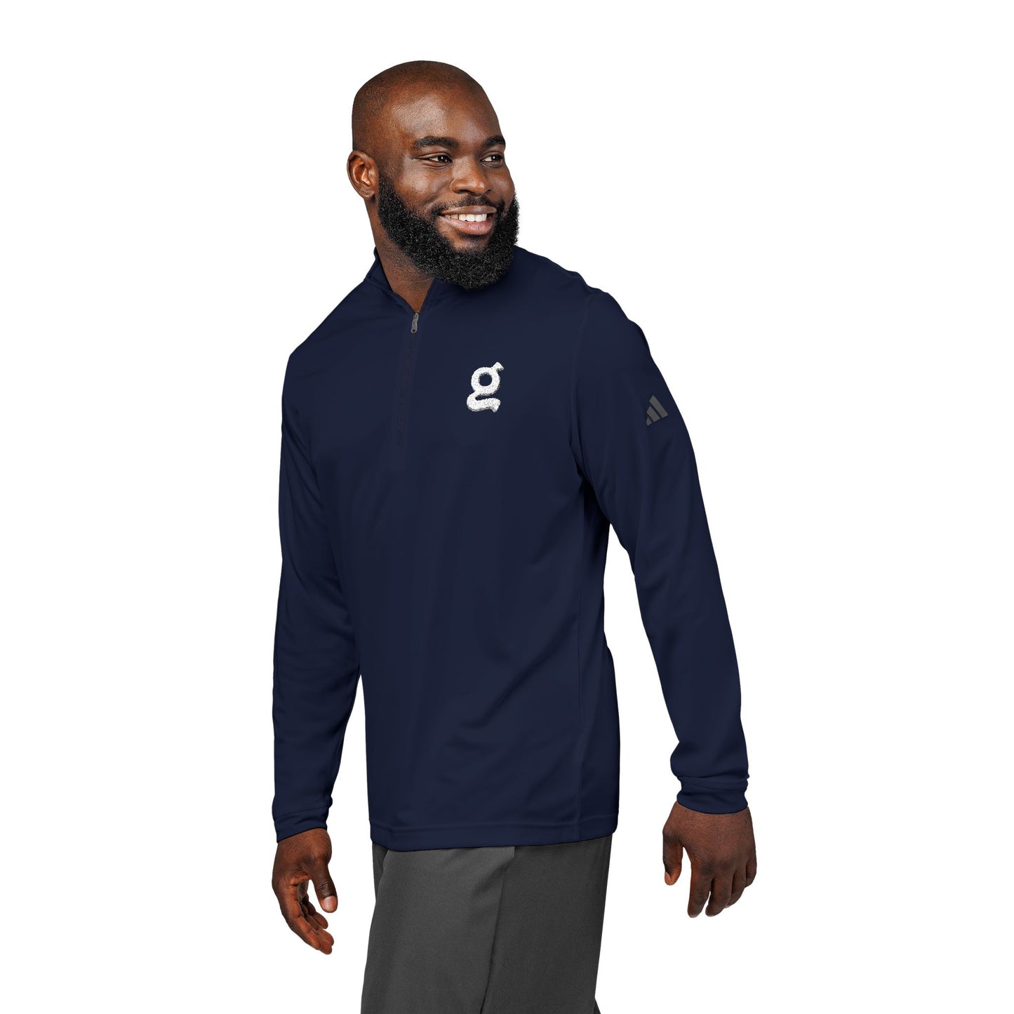 Adidas® Quarter-Zip Pullover with Embroidered "G" Logo