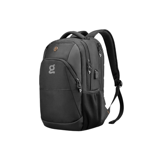 Swissdigital Design Travel Laptop Backpack, College Laptops Backpack with USB Charging Port for Men and Women Fits 16 Inch Notebook, Black